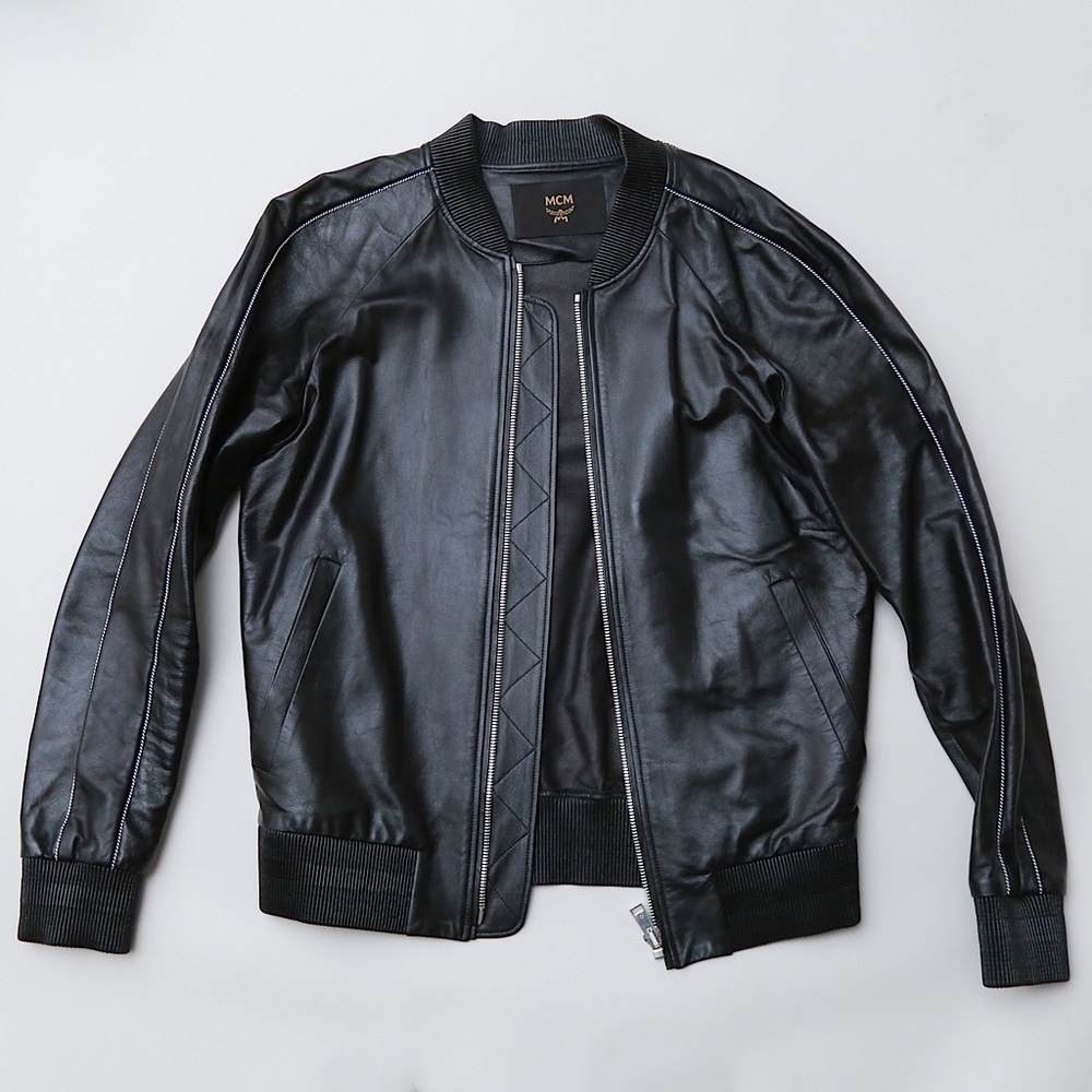 MCM Leather Jacket Medium